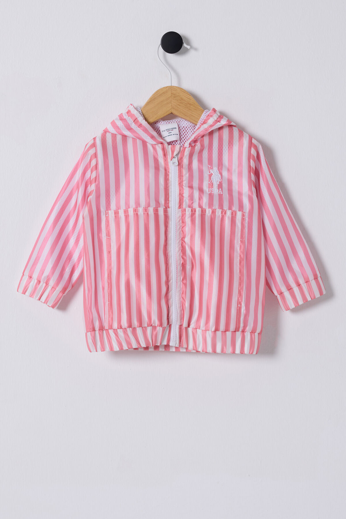 U.S. Polo Assn Kız Bebek Pembe Yağmurluk