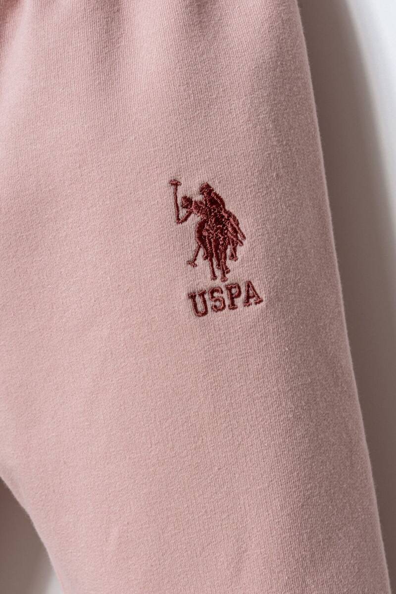 U.S. Polo Assn. Kız Bebek Pamuklu Örme Pembe Bebek Takımı USB2741-C-V5 - 4