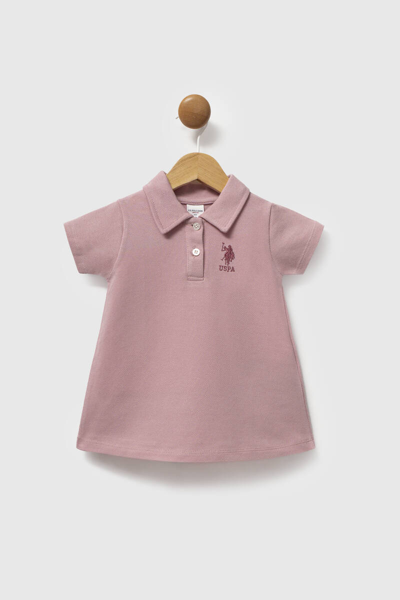 U.S.POLO ASSN.KIZ BEBEK ELBİSE Soft Pembe 