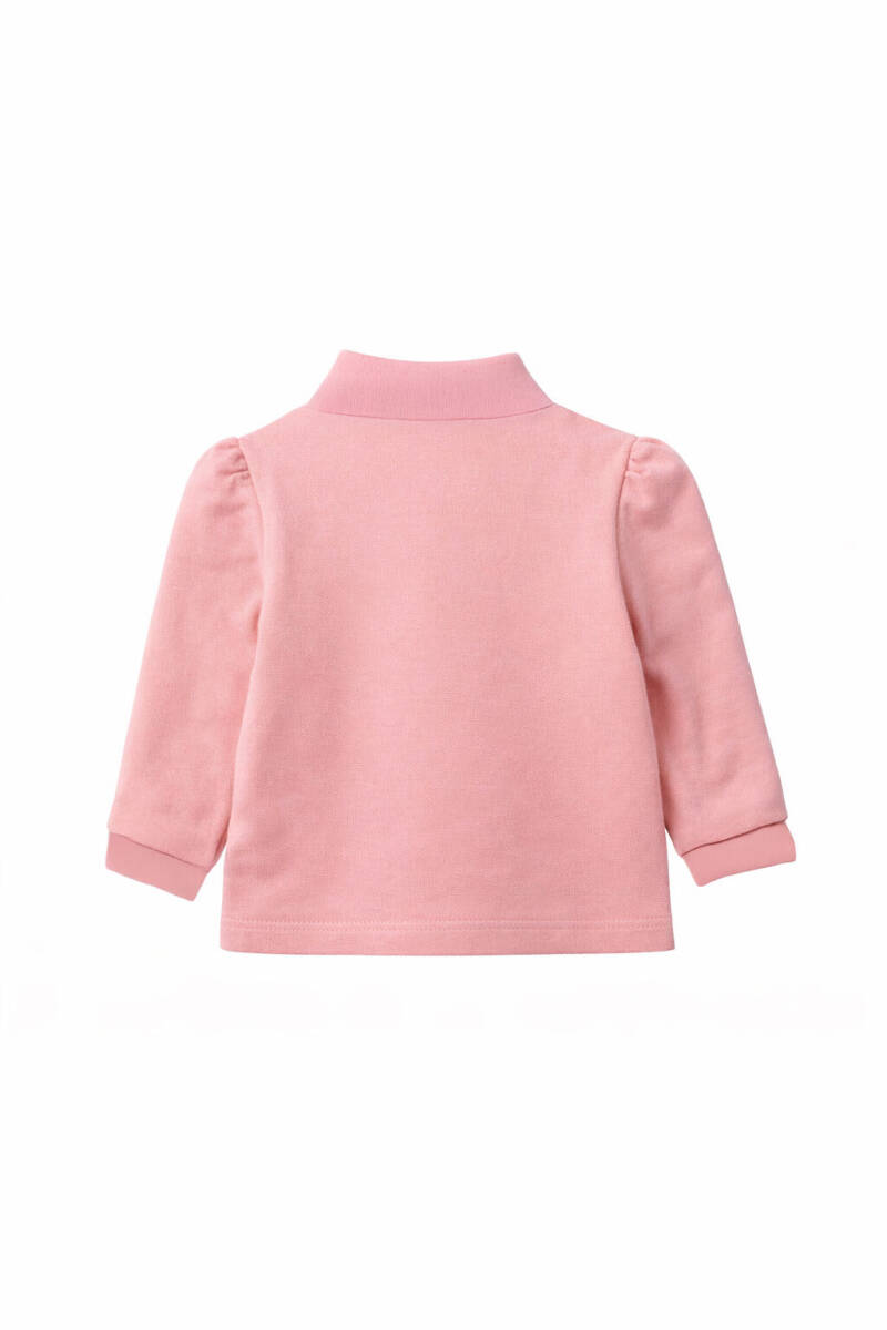 U.S. Polo Assn. Kız Bebek Polo Yaka Nakışlı Yazlık Regular Fit Mor T-Shirt USB3051-B-V5 - 2
