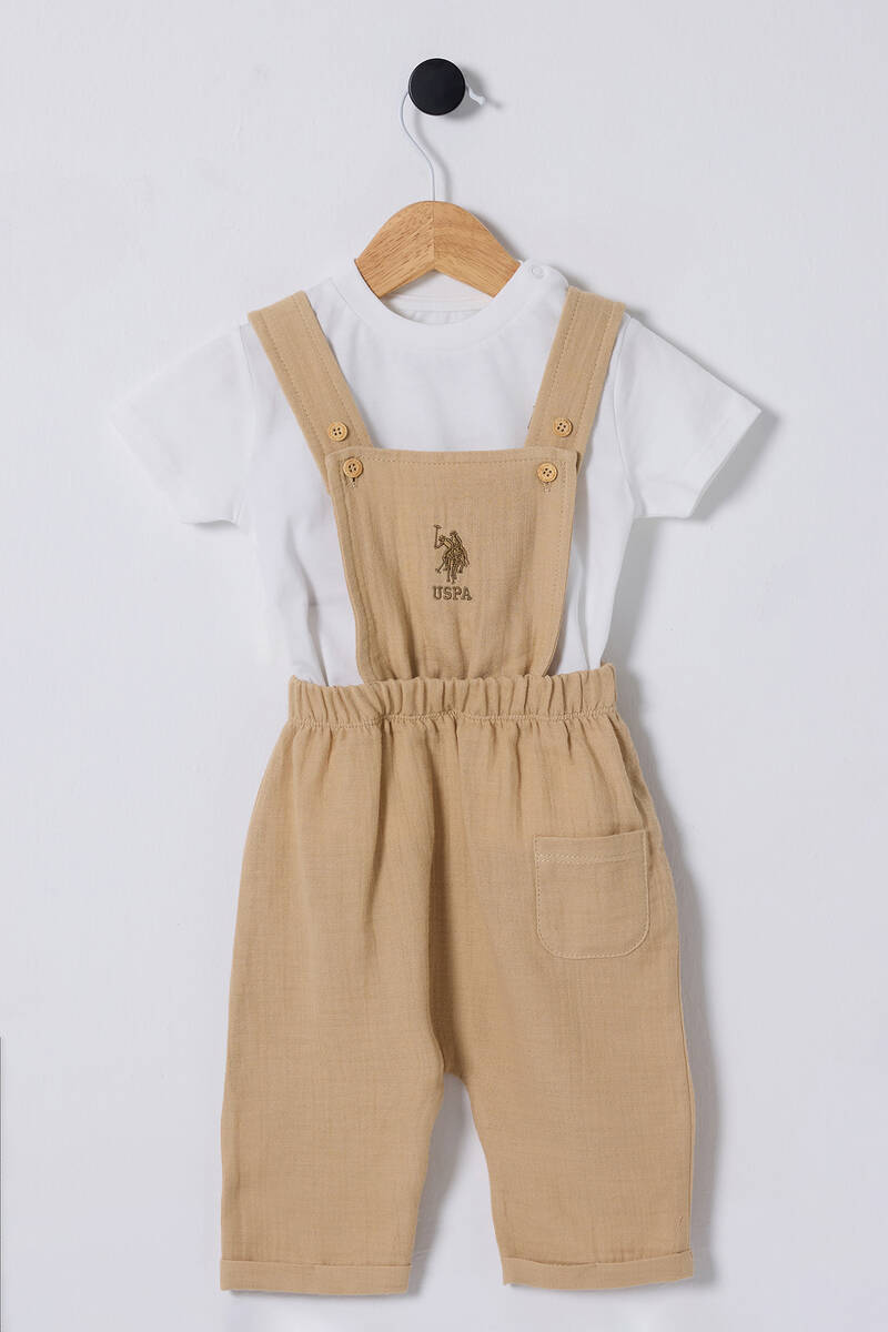 U.S. Polo Assn. Erkek Bebek Krem Bebek Takım