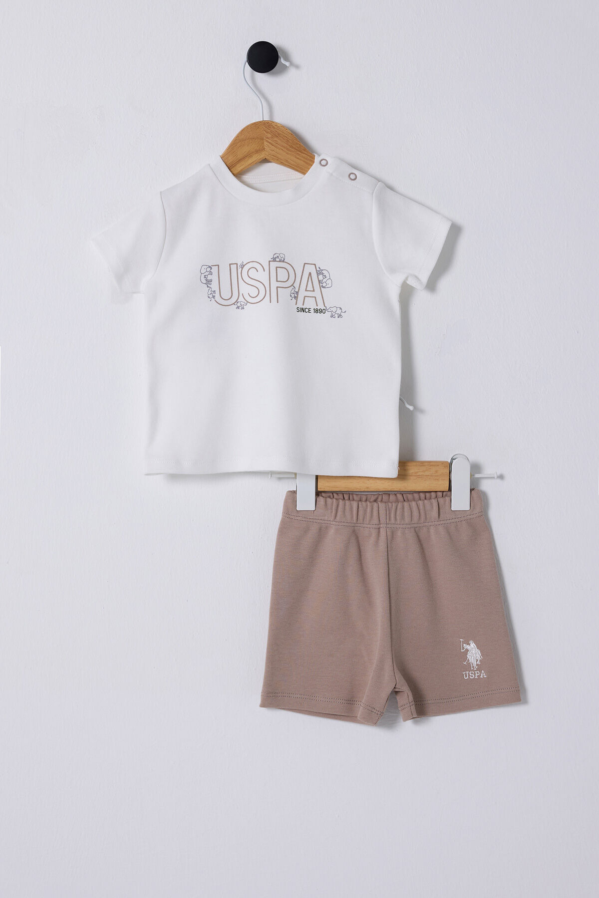 U.S. Polo Assn Erkek Bebek Beyaz Takım