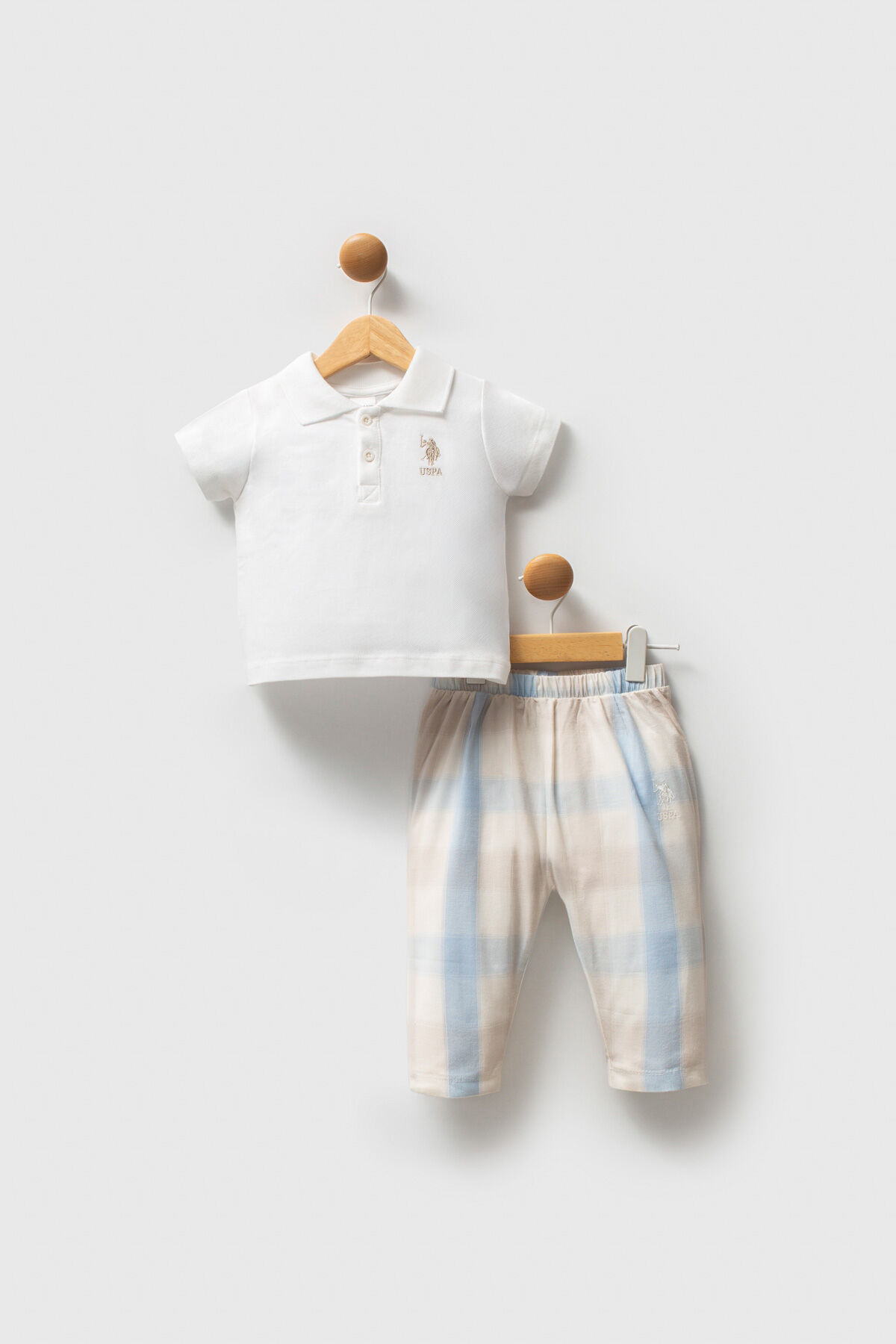 U.S. Polo Assn Erkek Bebek Beyaz Takım