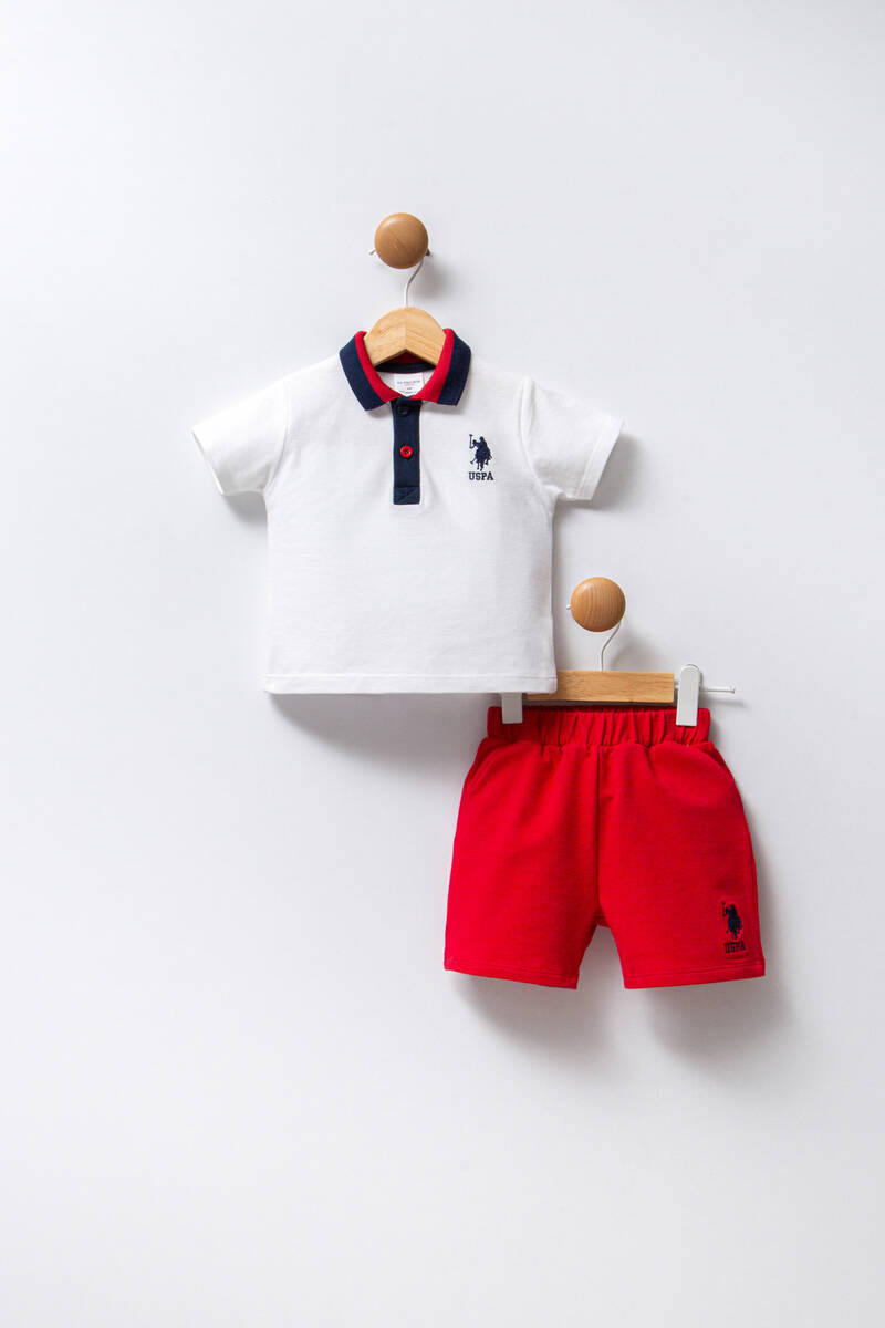 U.S. Polo Assn. Erkek Bebek Kırmızı Bebek Takım