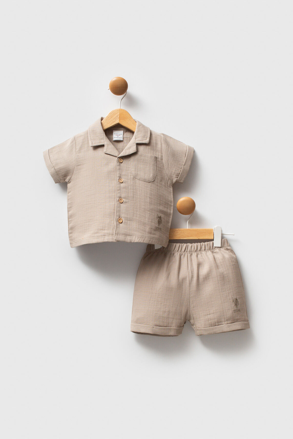U.S. Polo Assn Erkek Bebek Kahverengi Takım