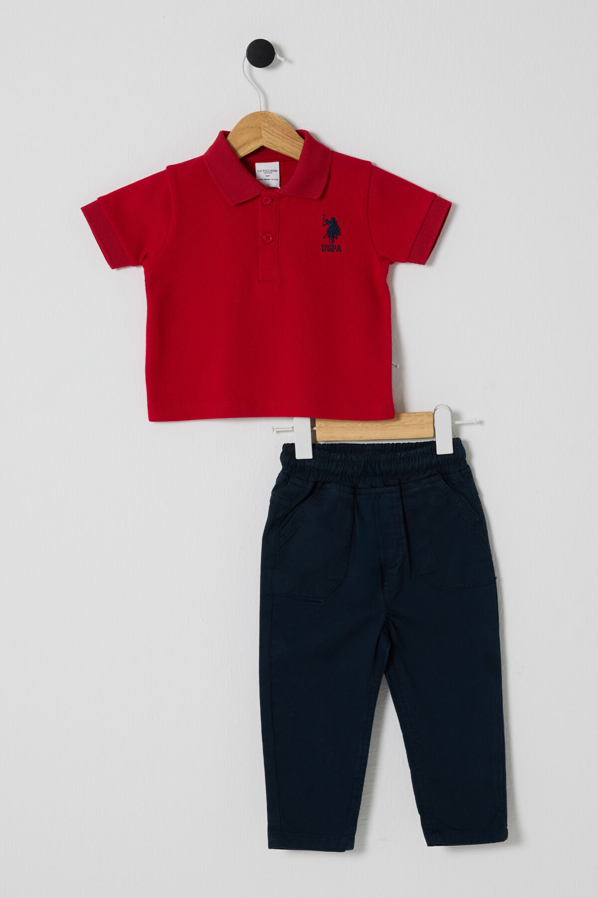 U.S. Polo Assn Erkek Bebek Kırmızı Takım