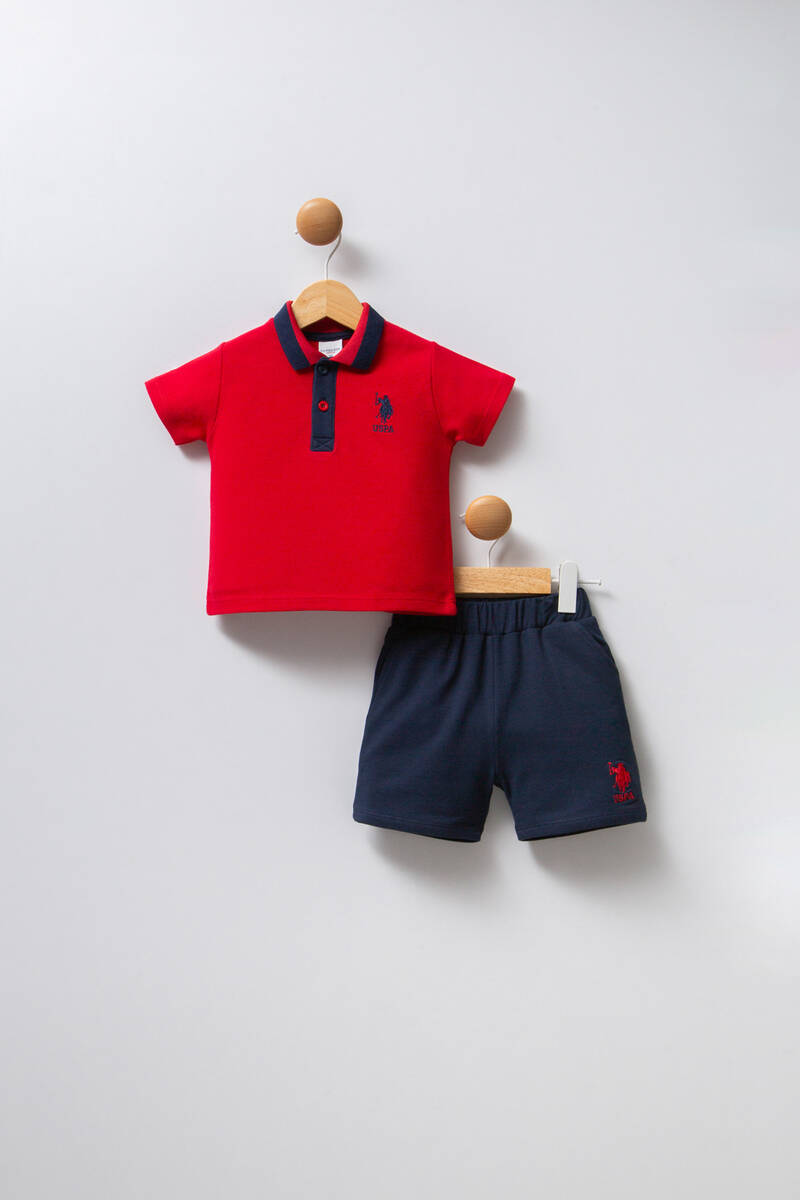 U.S. Polo Assn. Erkek Bebek Kırmızı Bebek Takım