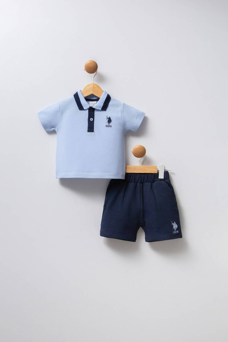 U.S. Polo Assn. Erkek Bebek Mavi Bebek Takım