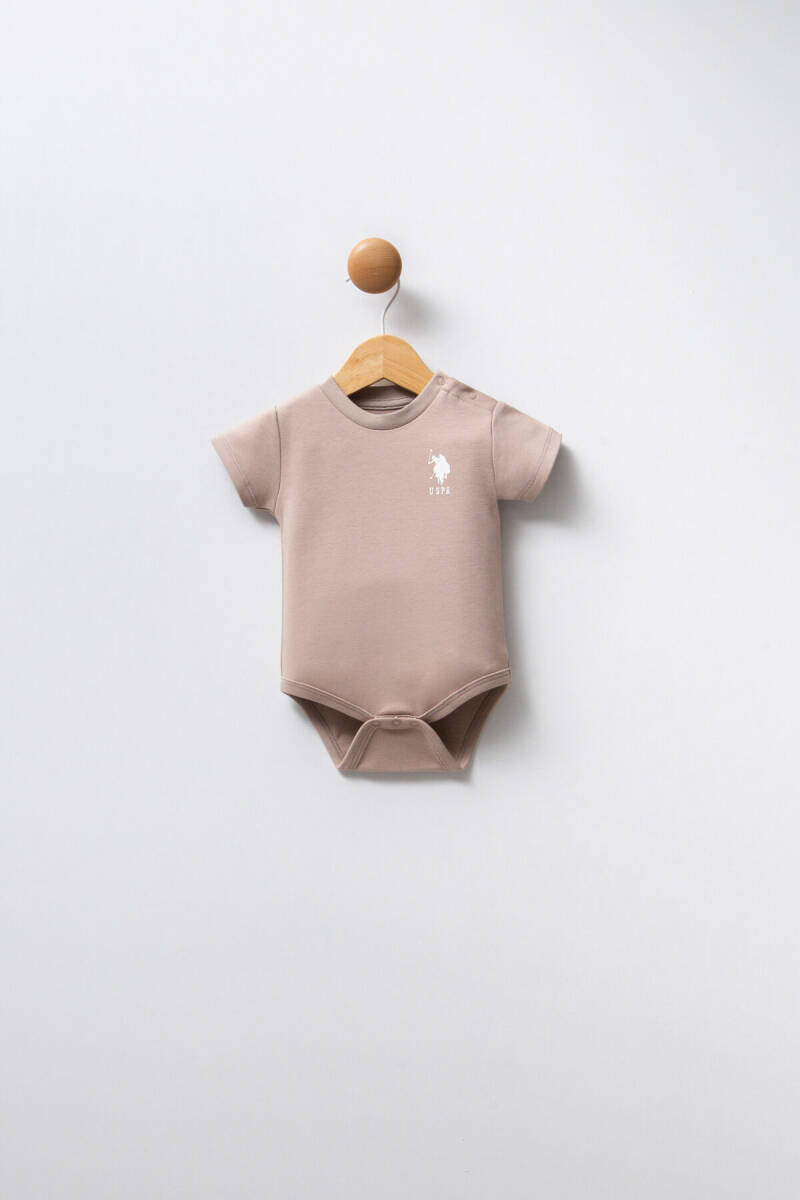 U.S. Polo Assn. Erkek Bebek Pamuklu Bisiklet Yaka Pigment Baskılı Yaz/Kış Regular Fit Çok Renkli Zıbın USB2324-C-V1 - 4