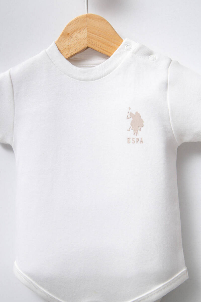 U.S. Polo Assn. Erkek Bebek Pamuklu Bisiklet Yaka Pigment Baskılı Yaz/Kış Regular Fit Çok Renkli Zıbın USB2324-C-V1 - 7