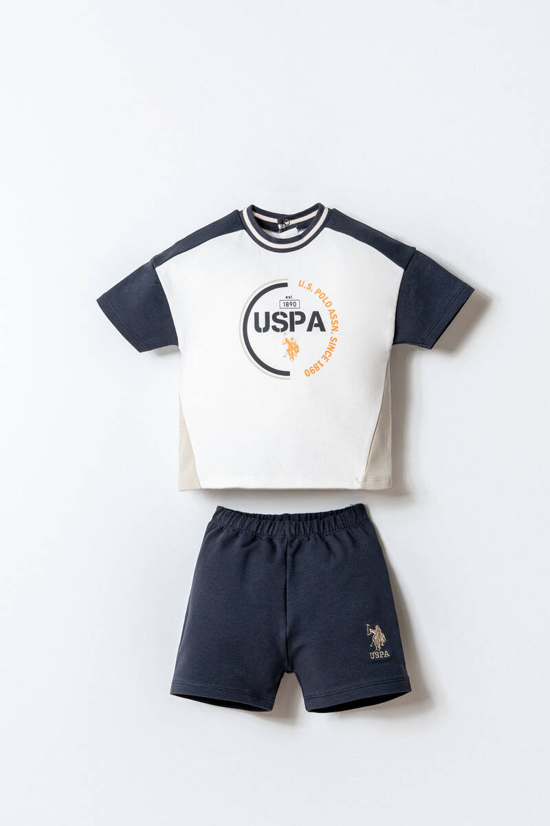 U.S. Polo Assn. Erkek Bebek Beyaz Şort Takım