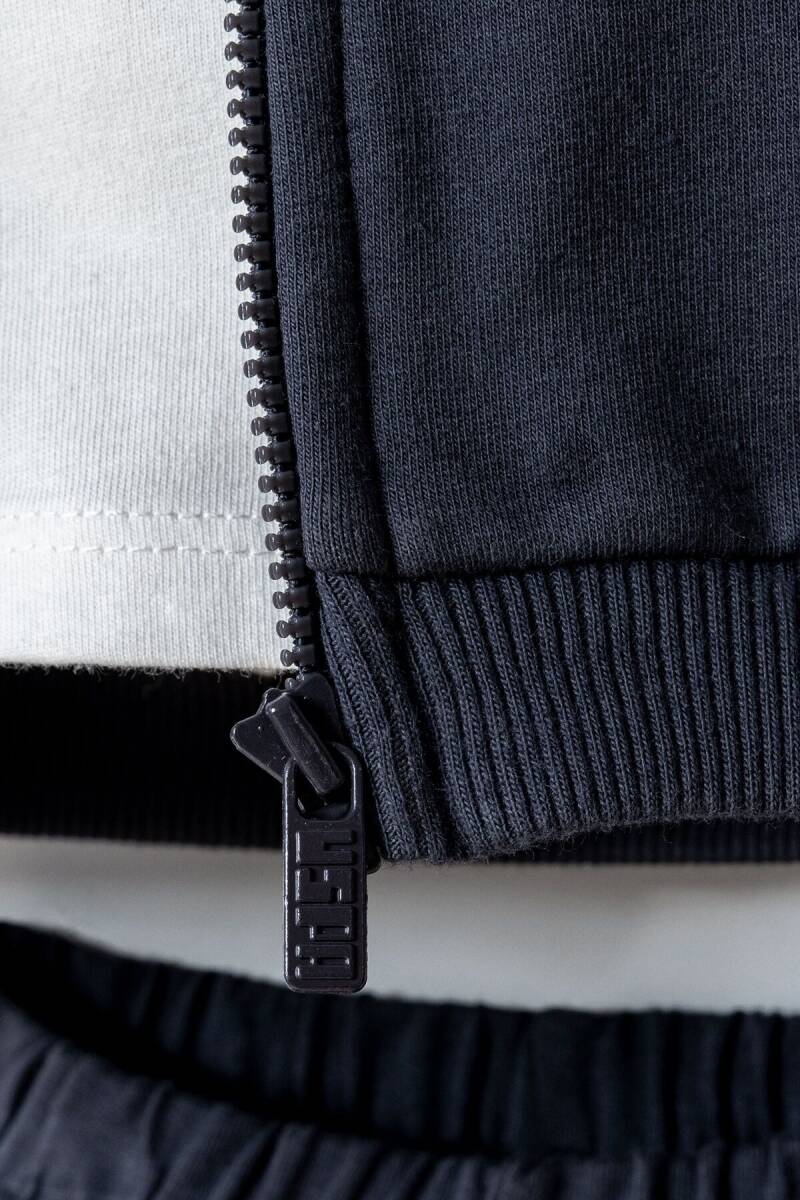 U.S. Polo Assn. Erkek Bebek Pamuklu Bisiklet Yaka Nakışlı Yazlık Regular Fit Gri 3'Lü Bebek Takımı USB2866-C-V1 - 5