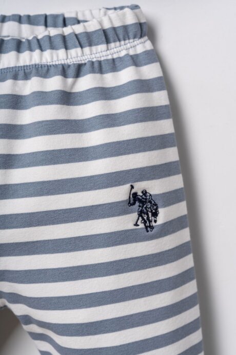 U.S. Polo Assn. Erkek Bebek Pamuklu Baskılı Lacivert Uzun Kol Pijama Takım USB3162-C-V2 - 5