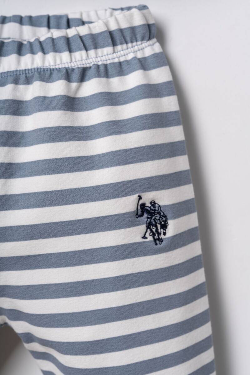 U.S. Polo Assn. Erkek Bebek Pamuklu Baskılı Lacivert Uzun Kol Pijama Takım USB3162-C-V2 - 5
