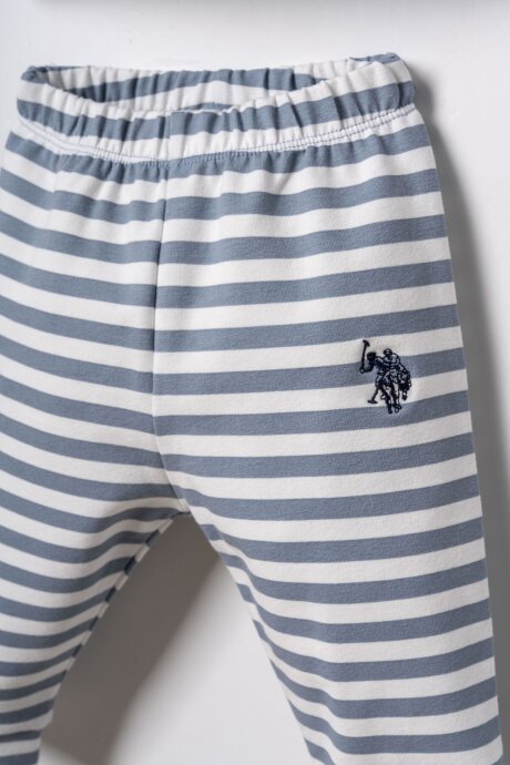 U.S. Polo Assn. Erkek Bebek Pamuklu Baskılı Lacivert Uzun Kol Pijama Takım USB3162-C-V2 - 3