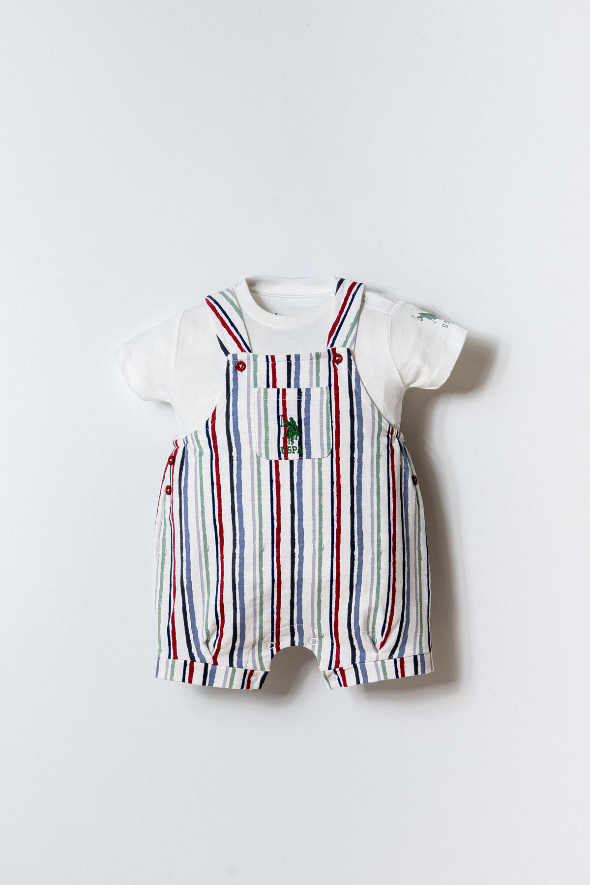 U.S. Polo Assn. Erkek Bebek Beyaz Şort Takım