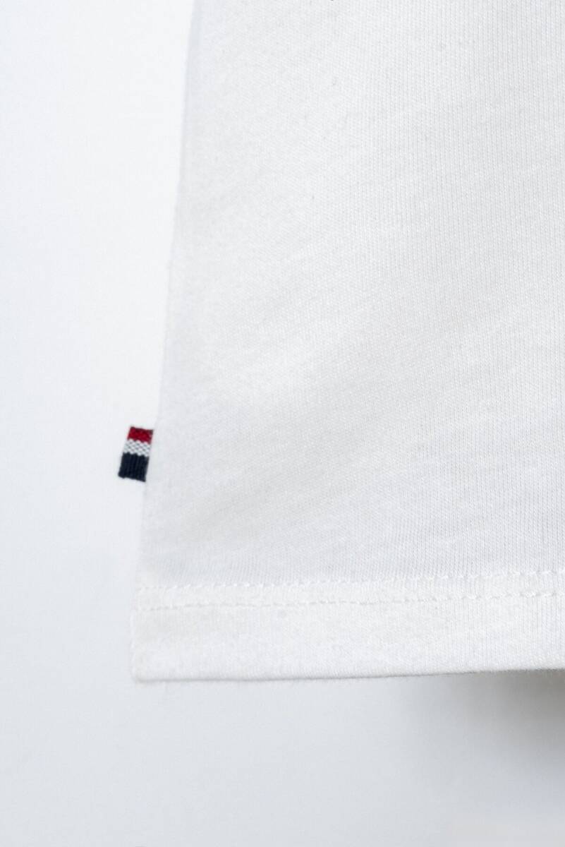 U.S. Polo Assn. Erkek Bebek Bisiklet Yaka Nakışlı Yazlık Regular Fit Beyaz Bebek Takımı USB2905-C-V1 - 5