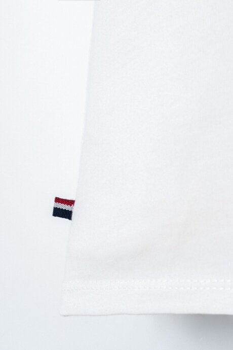 U.S. Polo Assn. Erkek Bebek %100 Pamuk Bisiklet Yaka Nakışlı Yazlık Regular Fit Beyaz Bebek Takımı USB2908-C-V1 - 5