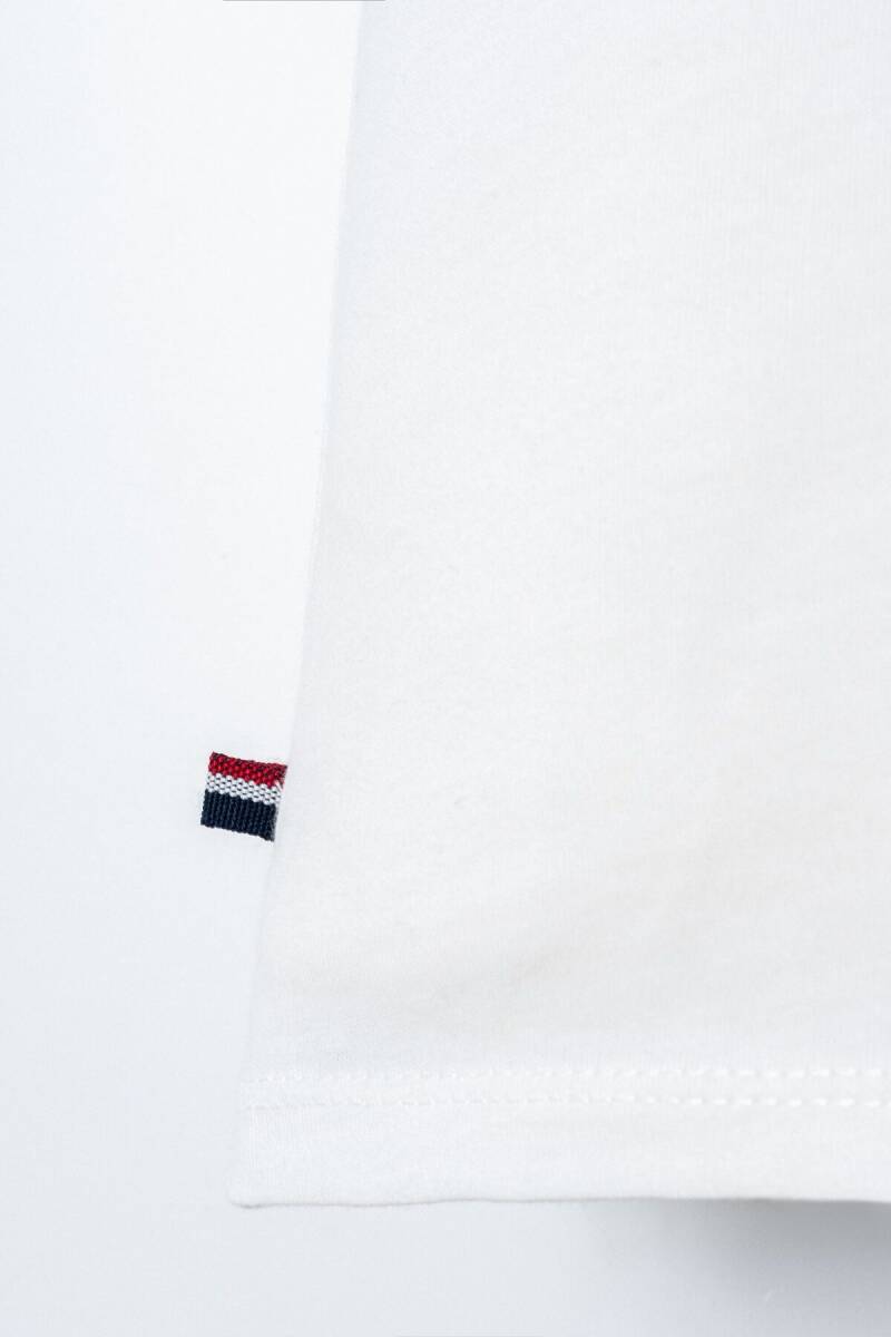 U.S. Polo Assn. Erkek Bebek %100 Pamuk Bisiklet Yaka Nakışlı Yazlık Regular Fit Beyaz Bebek Takımı USB2908-C-V1 - 5