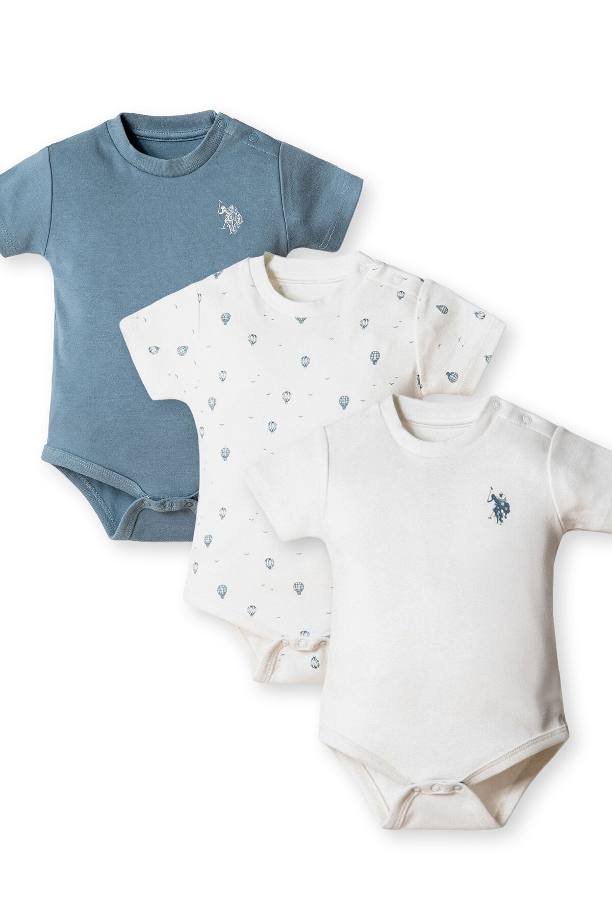 U.S. Polo Assn. Erkek Bebek Beyaz Badi Zıbın