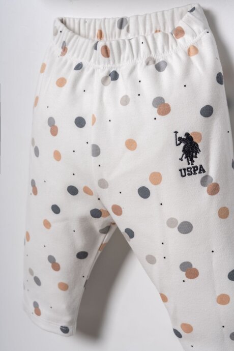 U.S. Polo Assn. Erkek Bebek %100 Pamuk Beyaz Gömlek Pijama Takımı USB3107-C-V1 - 3