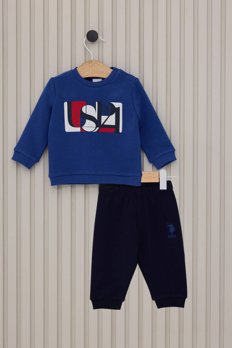 U.S. Polo Assn. Erkek Bebek Mavi 2'li Bebek Takım