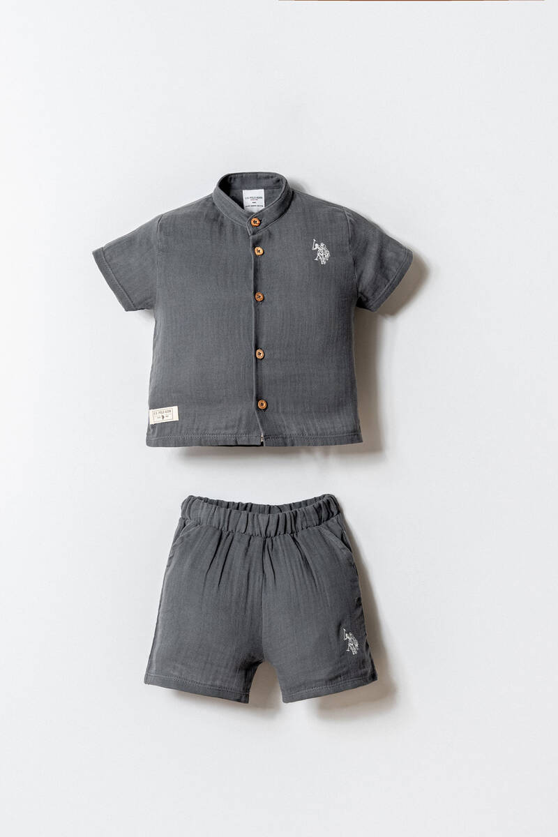 U.S. Polo Assn. Erkek Bebek Gri Şort Takım