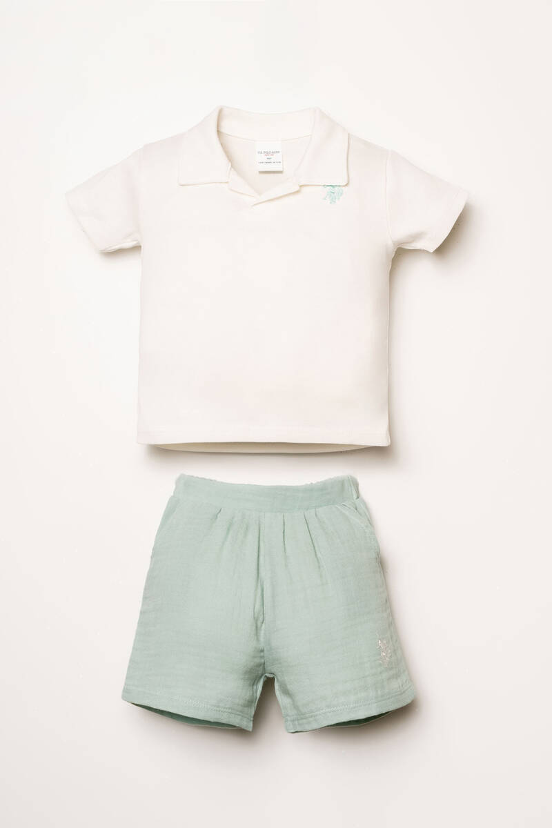 U.S. Polo Assn. Erkek Bebek Yeşil Şort Takım