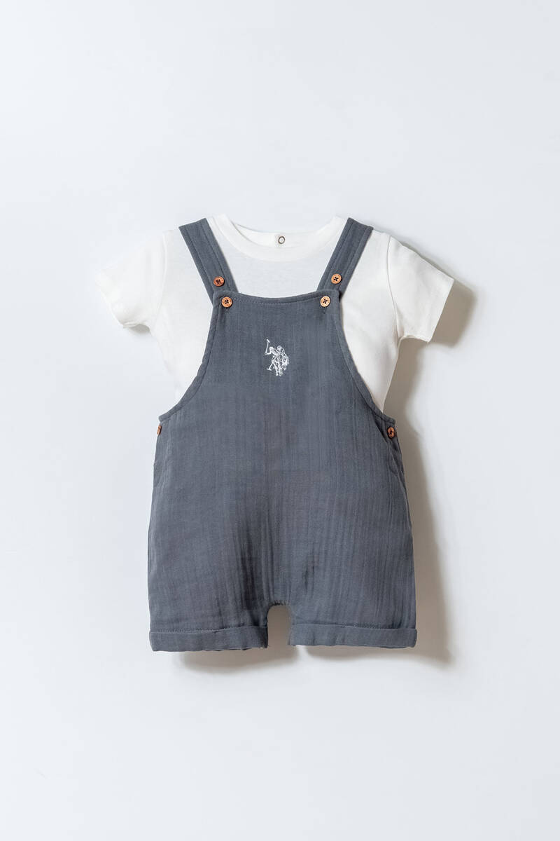 U.S. Polo Assn. Erkek Bebek Gri Şort Takım