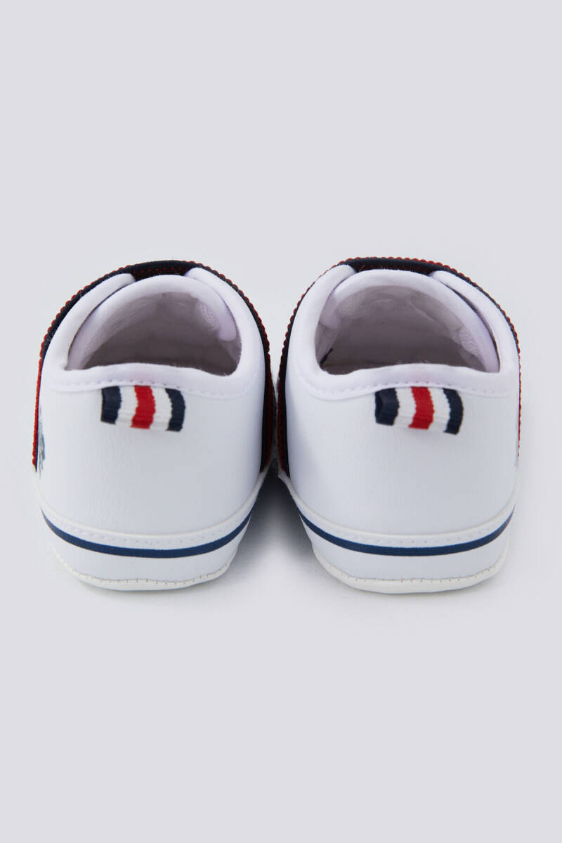 U.S. Polo Assn. Erkek Bebek Pamuklu Pigment Baskılı Yazlık Regular Fit Krem Ayakkabı USB1301-B-V2 - 4