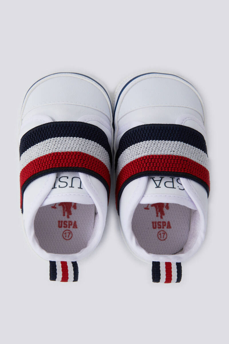 U.S. Polo Assn. Erkek Bebek Pamuklu Pigment Baskılı Yazlık Regular Fit Krem Ayakkabı USB1301-B-V2 - 5