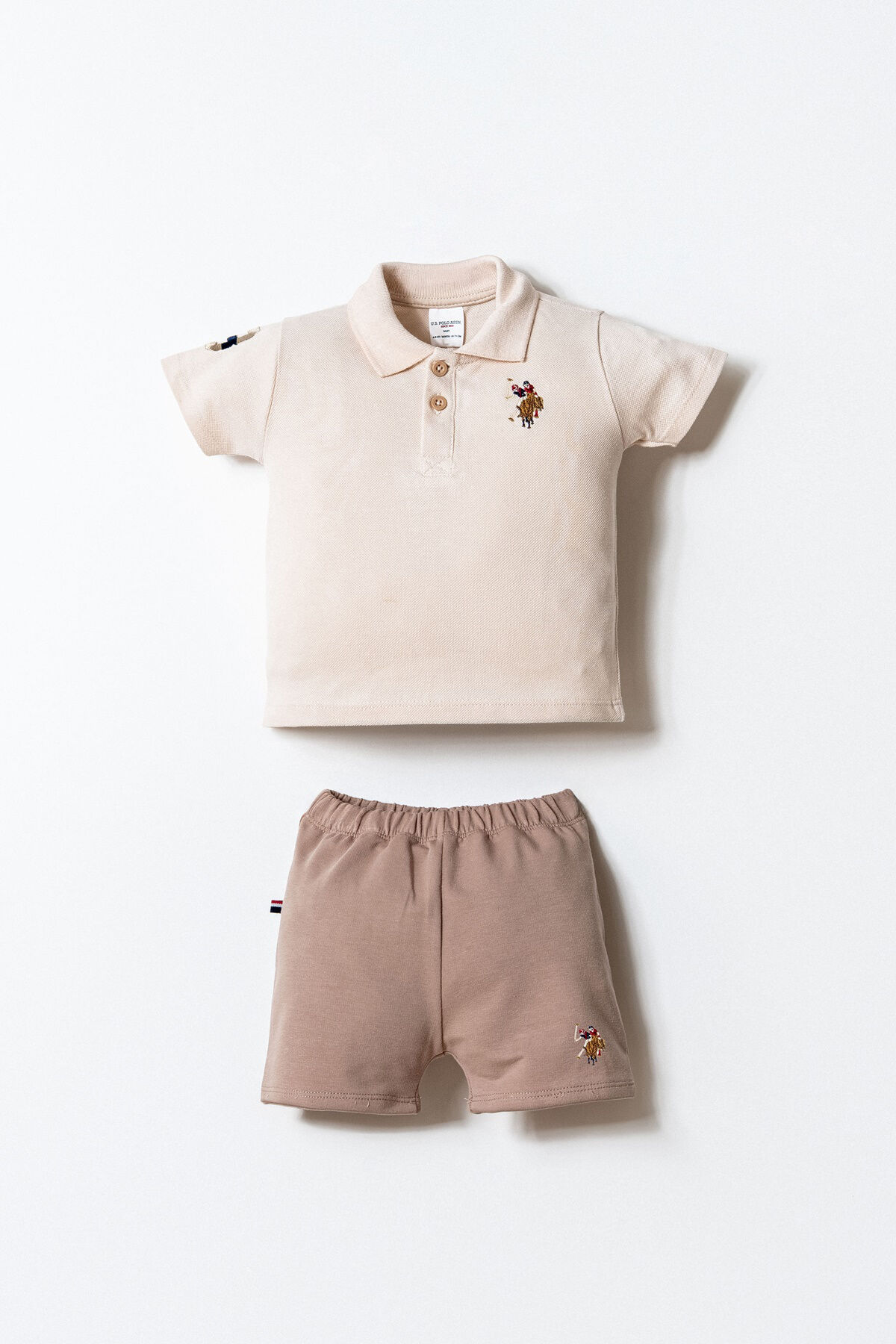 U.S. Polo Assn. Erkek Bebek Kahverengi Şort Takım