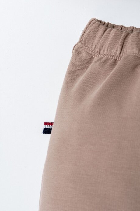 U.S. Polo Assn. Erkek Bebek Polo Yaka Nakışlı Yazlık Regular Fit Kahverengi Bebek Takımı USB2885-C-V5 - 3