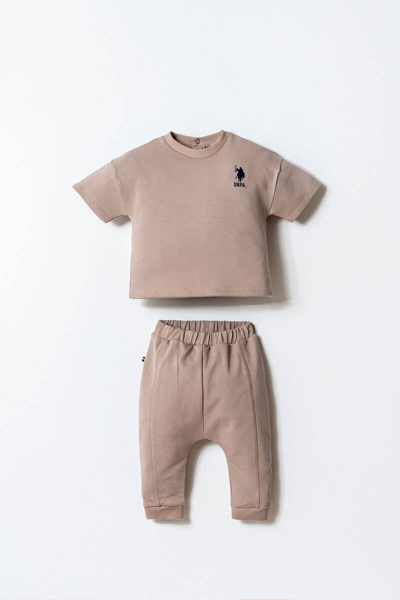 U.S. Polo Assn. Erkek Bebek Kahverengi Takım