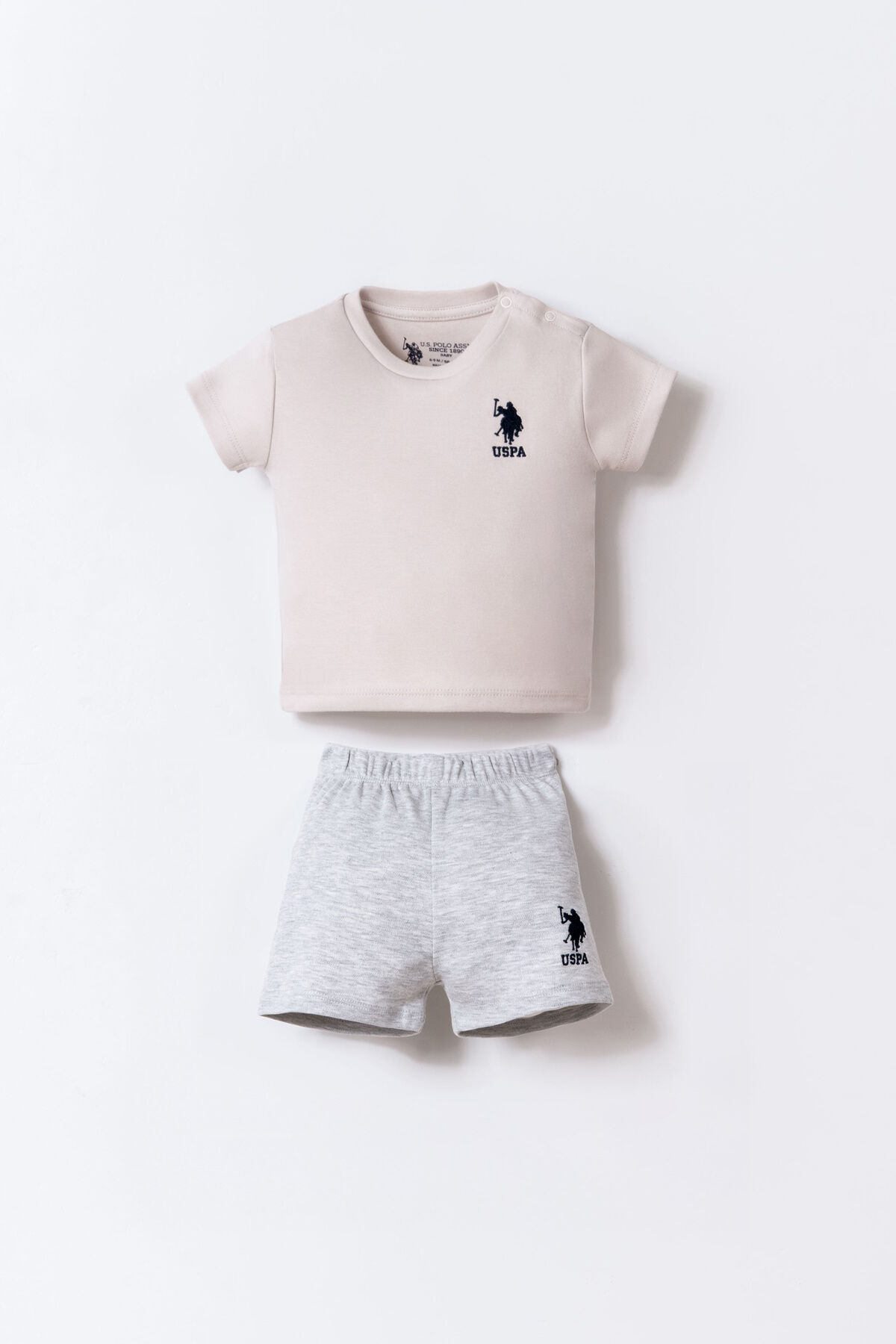 U.S. Polo Assn. Erkek Bebek Kahverengi Şort Takım