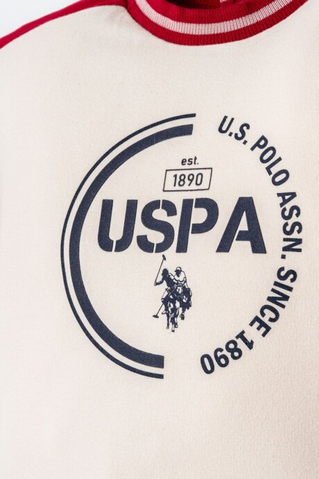 U.S. Polo Assn. Erkek Bebek Bisiklet Yaka Nakışlı Yazlık Regular Fit Kırmızı Bebek Takımı USB2864-C-V2 (1)