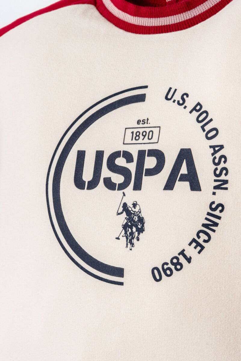U.S. Polo Assn. Erkek Bebek Bisiklet Yaka Nakışlı Yazlık Regular Fit Kırmızı Bebek Takımı USB2864-C-V2 - 2