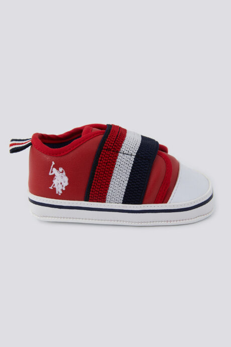 U.S. Polo Assn. Erkek Bebek Pigment Baskılı Yazlık Regular Fit Kırmızı Ayakkabı USB1301-B-V4 (1)