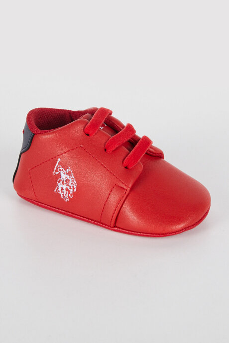 U.S. Polo Assn. Erkek Bebek Pamuklu Pigment Baskılı Yazlık Regular Fit Kırmızı Ayakkabı USB1308-B-V4