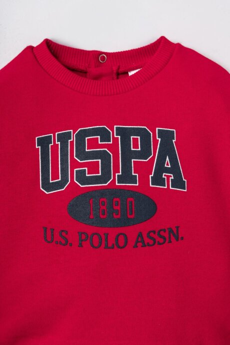 U.S. Polo Assn. Erkek Bebek Kırmızı Uzun Kol Pijama Takım USB3190-C-V2 (1)