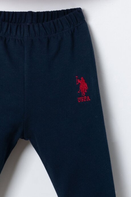 U.S. Polo Assn. Erkek Bebek %100 Pamuk Kırmızı Uzun Kol Pijama Takım USB3196-C-V3 - 3