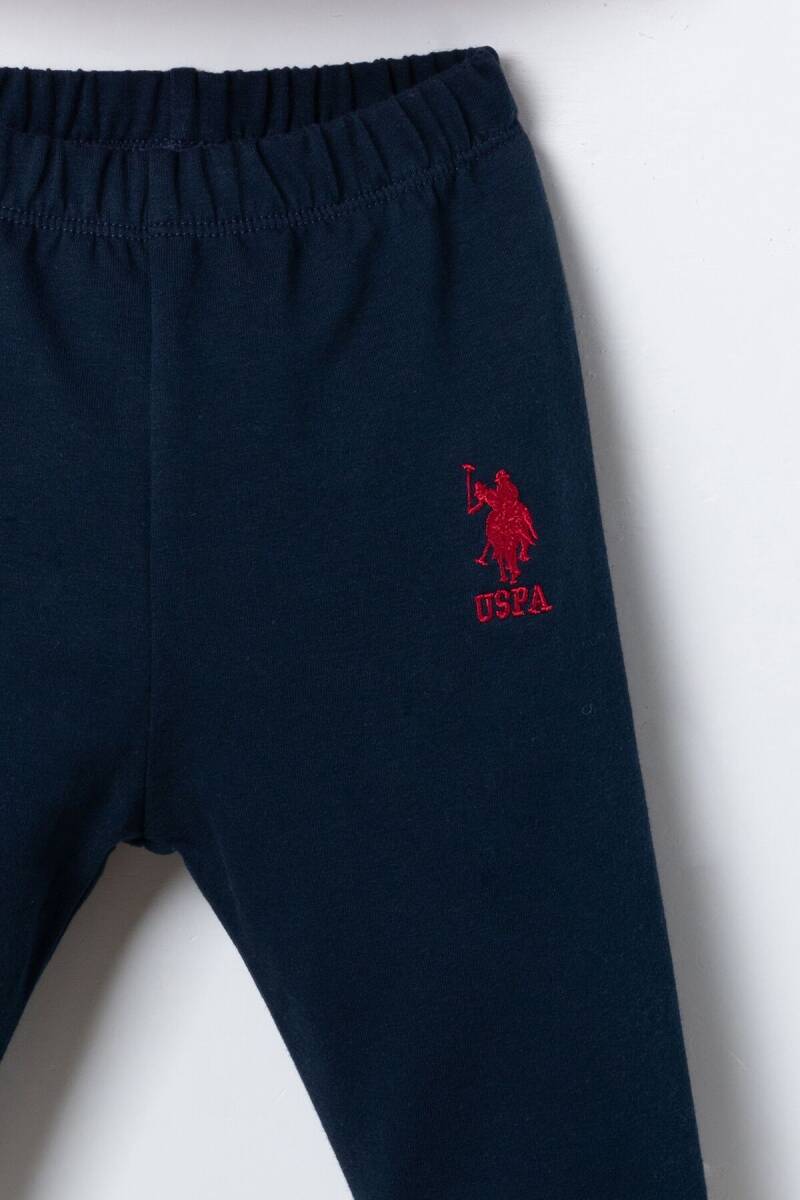 U.S. Polo Assn. Erkek Bebek %100 Pamuk Kırmızı Uzun Kol Pijama Takım USB3196-C-V3 - 3