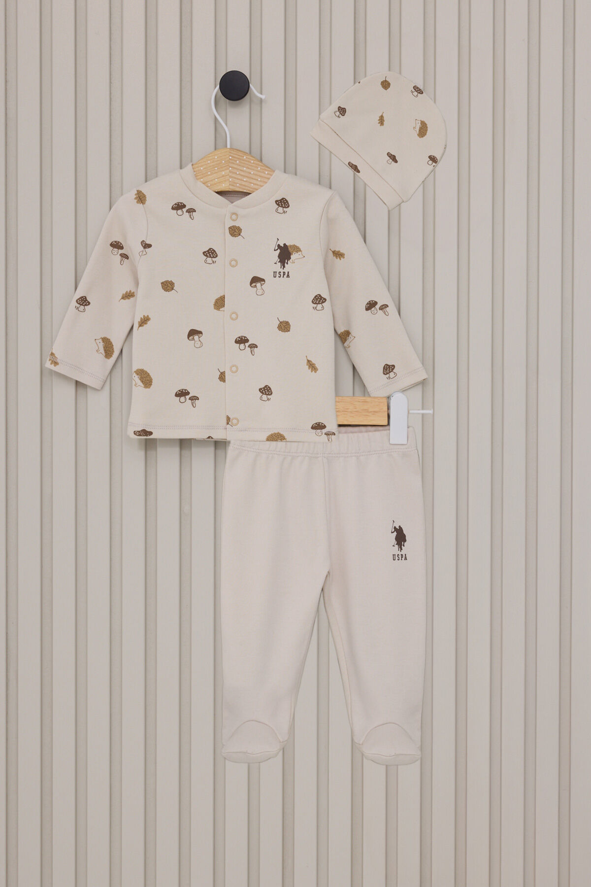 U.S. Polo Assn Erkek Bebek Krem Takım