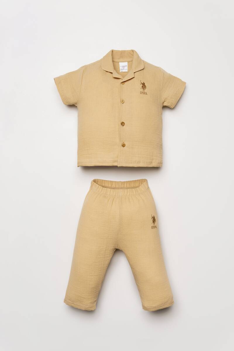 U.S Polo Assn. Erkek Bebek Bej Takım