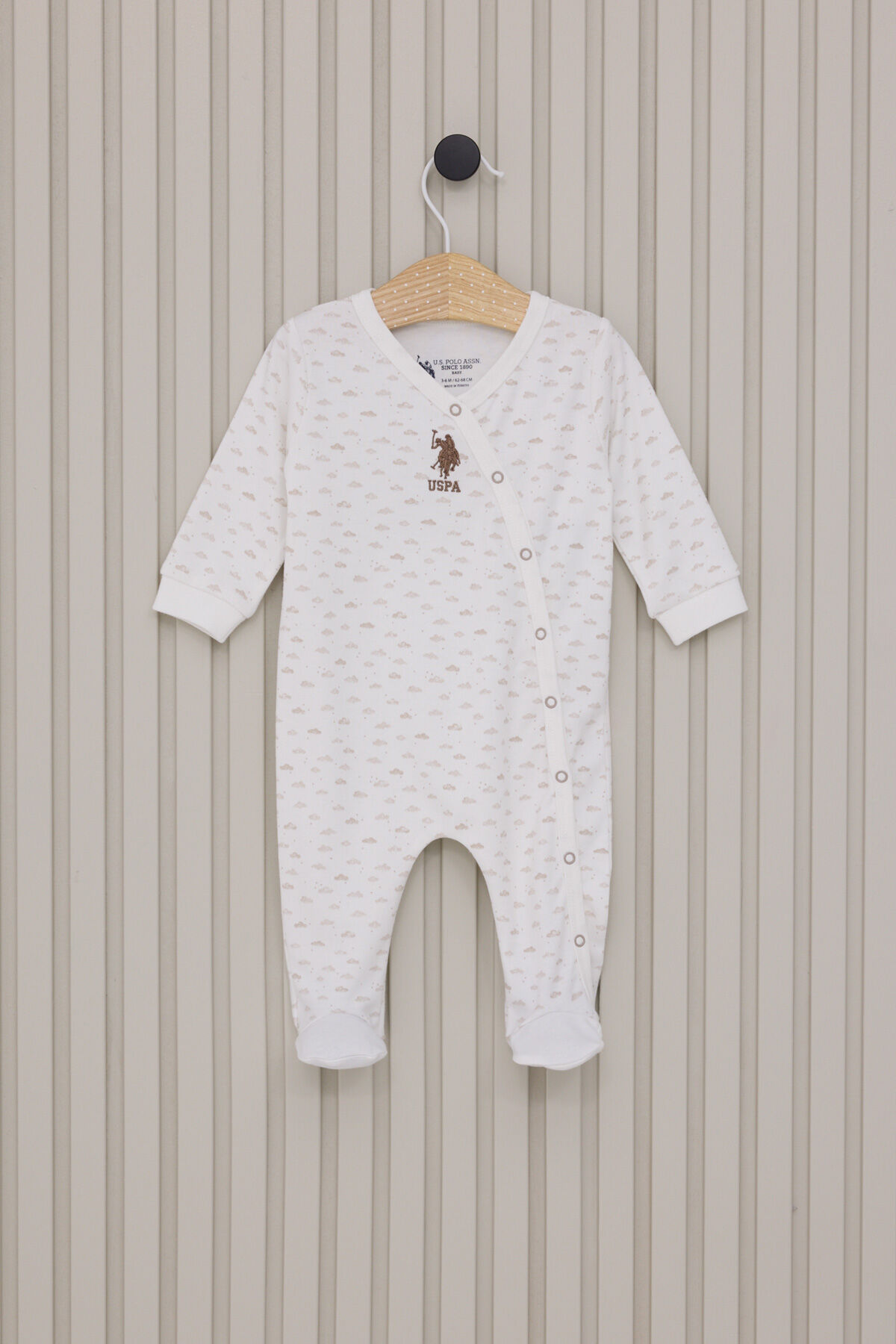 U.S. Polo Assn Erkek Bebek Beyaz Tulum