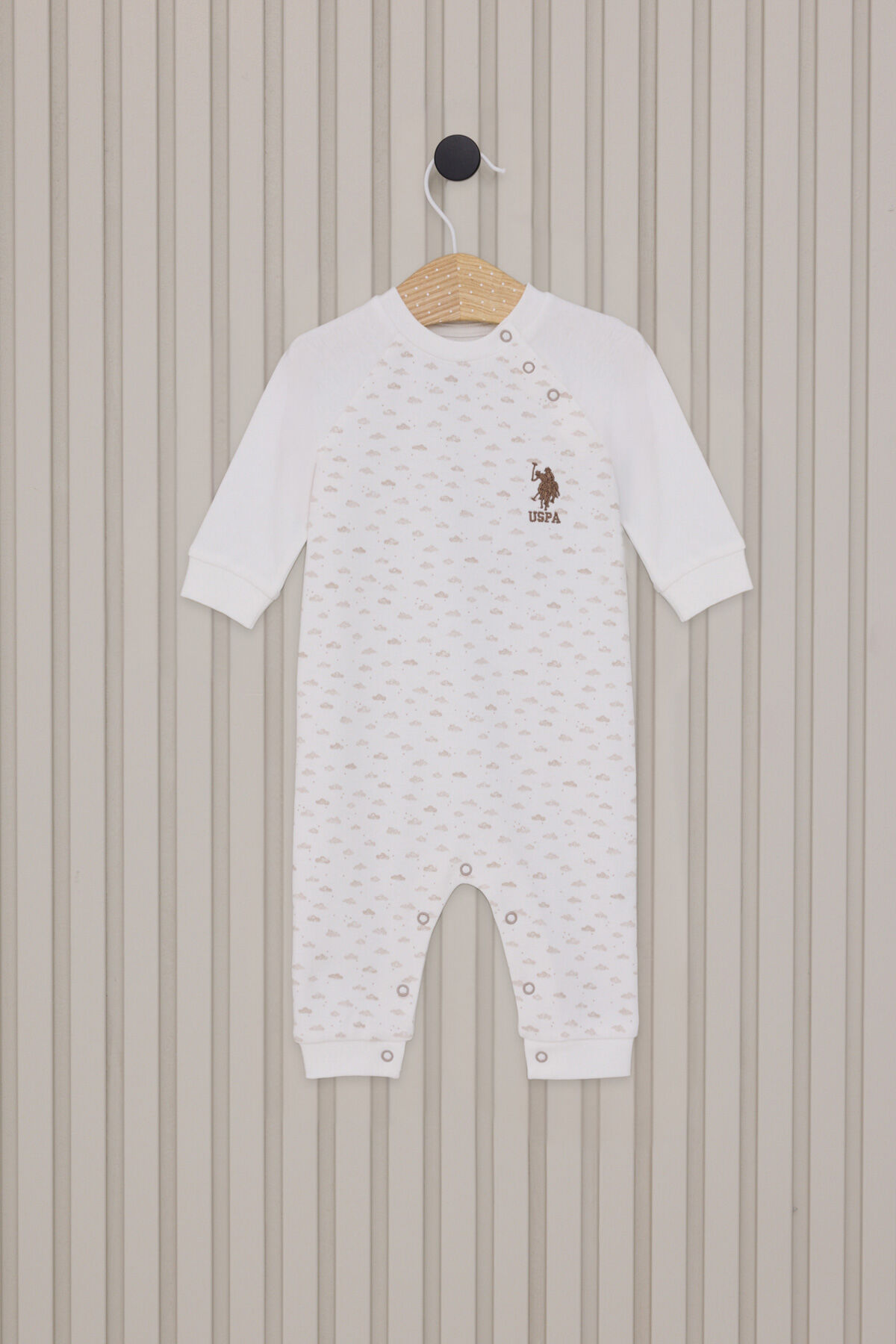 U.S. Polo Assn Erkek Bebek Beyaz Tulum