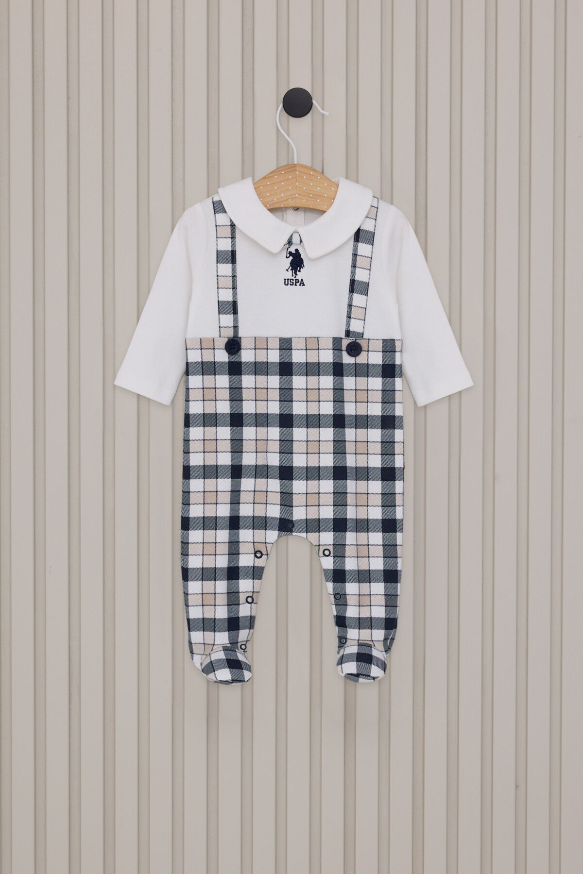 U.S. Polo Assn Erkek Bebek Beyaz Tulum