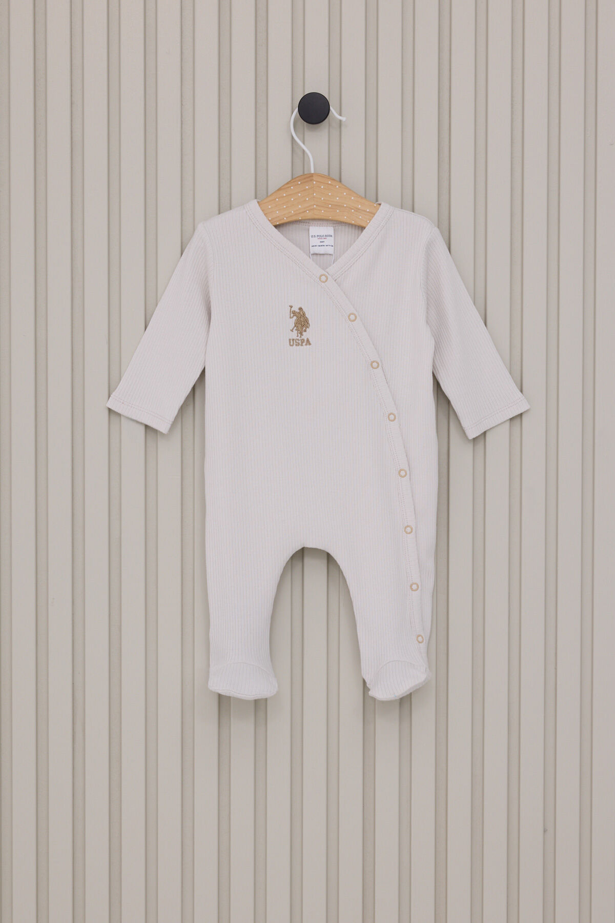 U.S. Polo Assn Erkek Bebek Beyaz Tulum