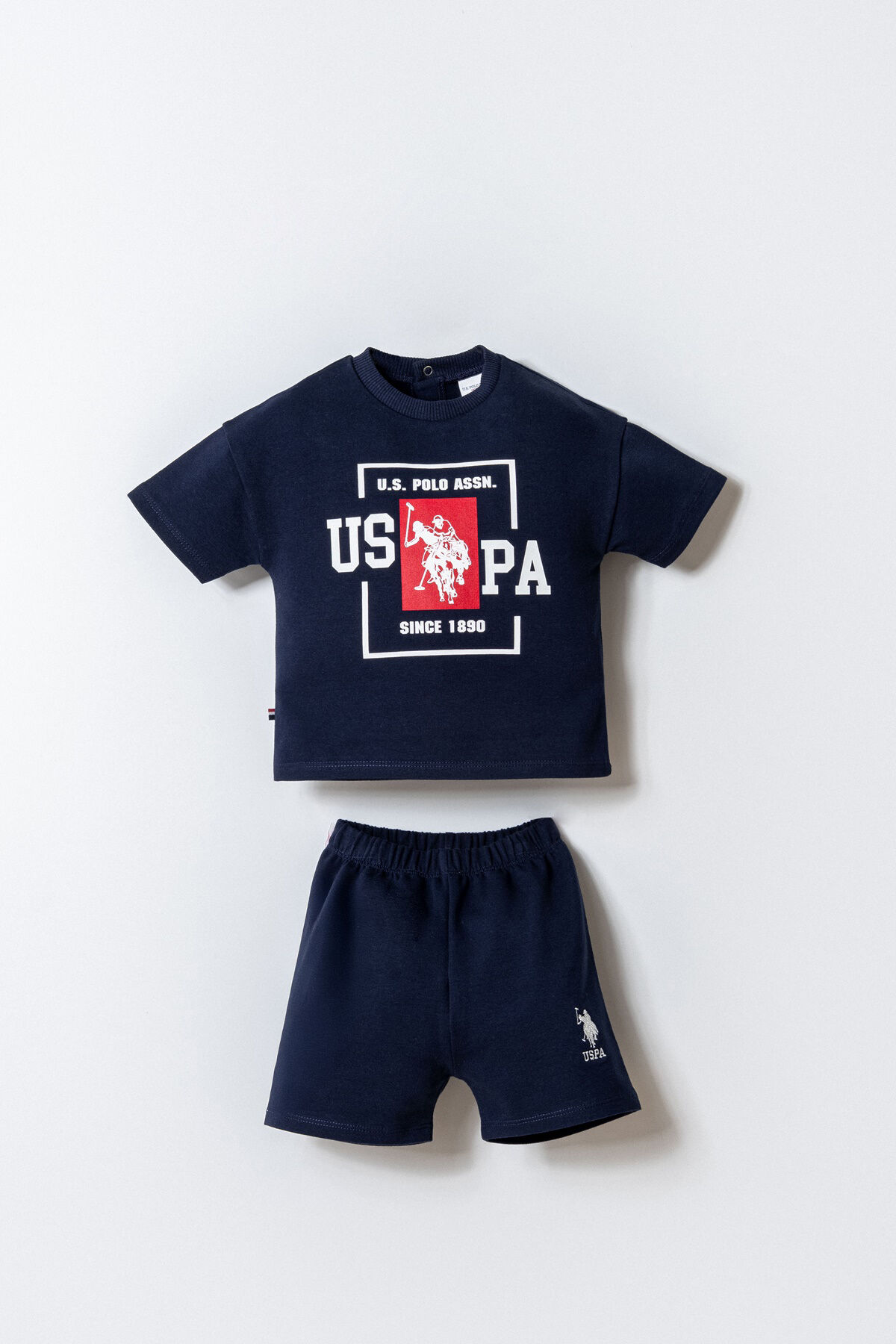 U.S. Polo Assn. Erkek Bebek Lacivert Şort Takım