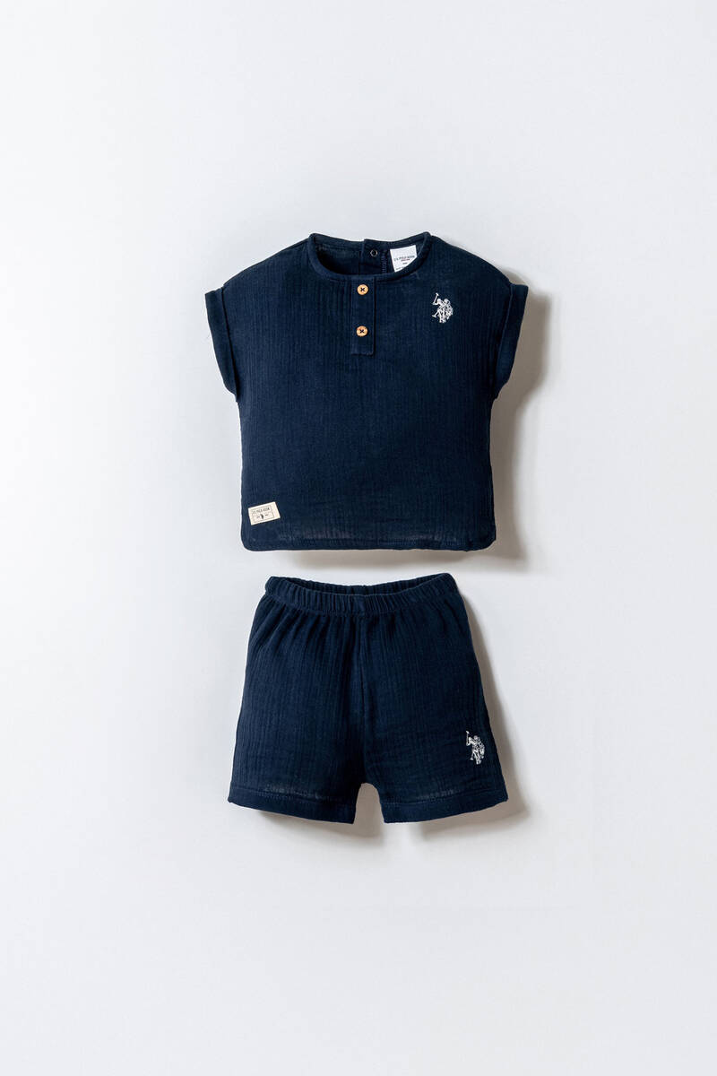 U.S. Polo Assn. Erkek Bebek Lacivert Şort Takım